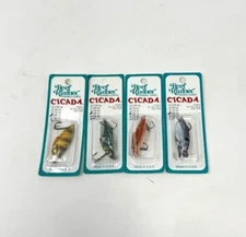 * THE REEF RUNNER * CICADA 3/8 OZ ' LOT OF 4 '- JIGGING/TROLLING/CASTING