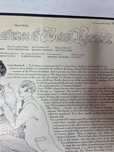 Oscar Wilde The Importance Of Being Earnest 2 Vintage LP Box Set Lynn Redgrave - Zdjęcie 4 z 22