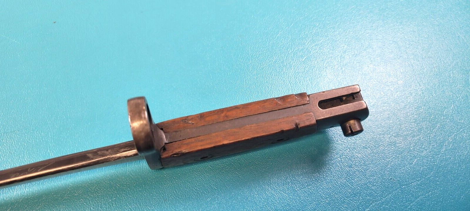 Belgium Model 1916 /35 Gendarmerie Rifle Bayonet T-Back Blade + Scabbard & Frog