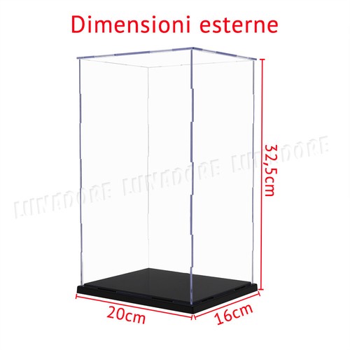 Teca Plexiglass Vetrina Acrilico Espositore per Action Figure 30cm, Modellino - Foto 20 di 32