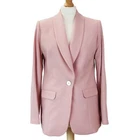 Women's Blazer Blush Pink Work Clothes for Women Smart Jacket Casual