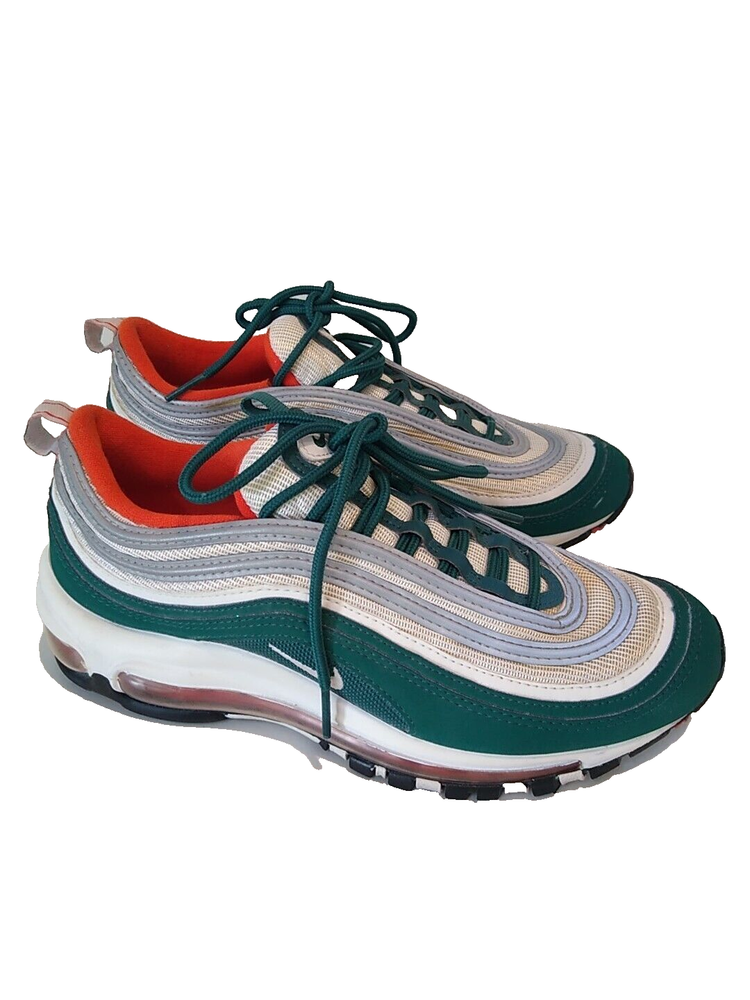 Nike Air Max 97 Miami Hurricanes White Orange 921522-300 Size 7Y EUR 40