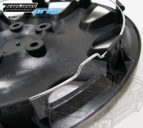 4pcs Qty 4 Wheel Cover Rim Skin Cover 14" Inch, Style 888 14" Hubcap Matte Black - Picture 3 of 4