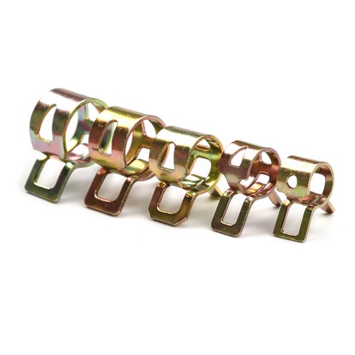 75pcs 6-10mm Hose Clamps Assortment Kit Steel Spring Clips Water Fuel Tube Pipe - Picture 6 of 15