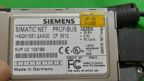 Siemens 6GK1551-2AA00 CP 5512 con adaptador de hardware C79459-A1890-A10 para CP5511/CP5512 - Imagen 6 de 19