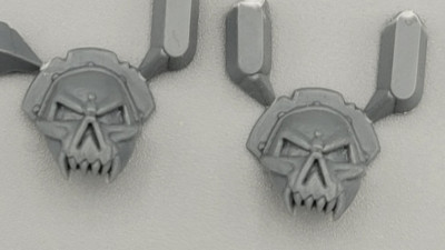 Warhammer Tabletop BITZ BITS : 2x CHAOS SCHULTERPANZER - ALT - 40k Chaos