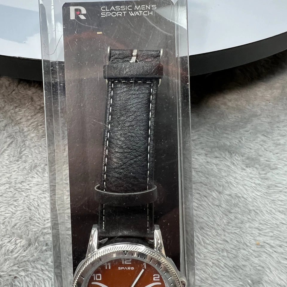 Reloj deportivo clásico Texas Longhorns para hombre cuero negro Sparo mercancía de la NCAA Foto 4 de 4