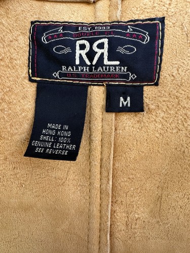 Vintage Double R L Ralph Lauren Brown Leather Buffalo Nickel Button Vest Size M - Picture 6 of 12