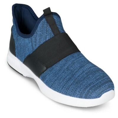 KR Newport Scarpe Da Bowling Uomo - Slip-On In Rete Con Suola Scorrevoli - Leggere E Senza Lacci - Colore Nero/Blu
