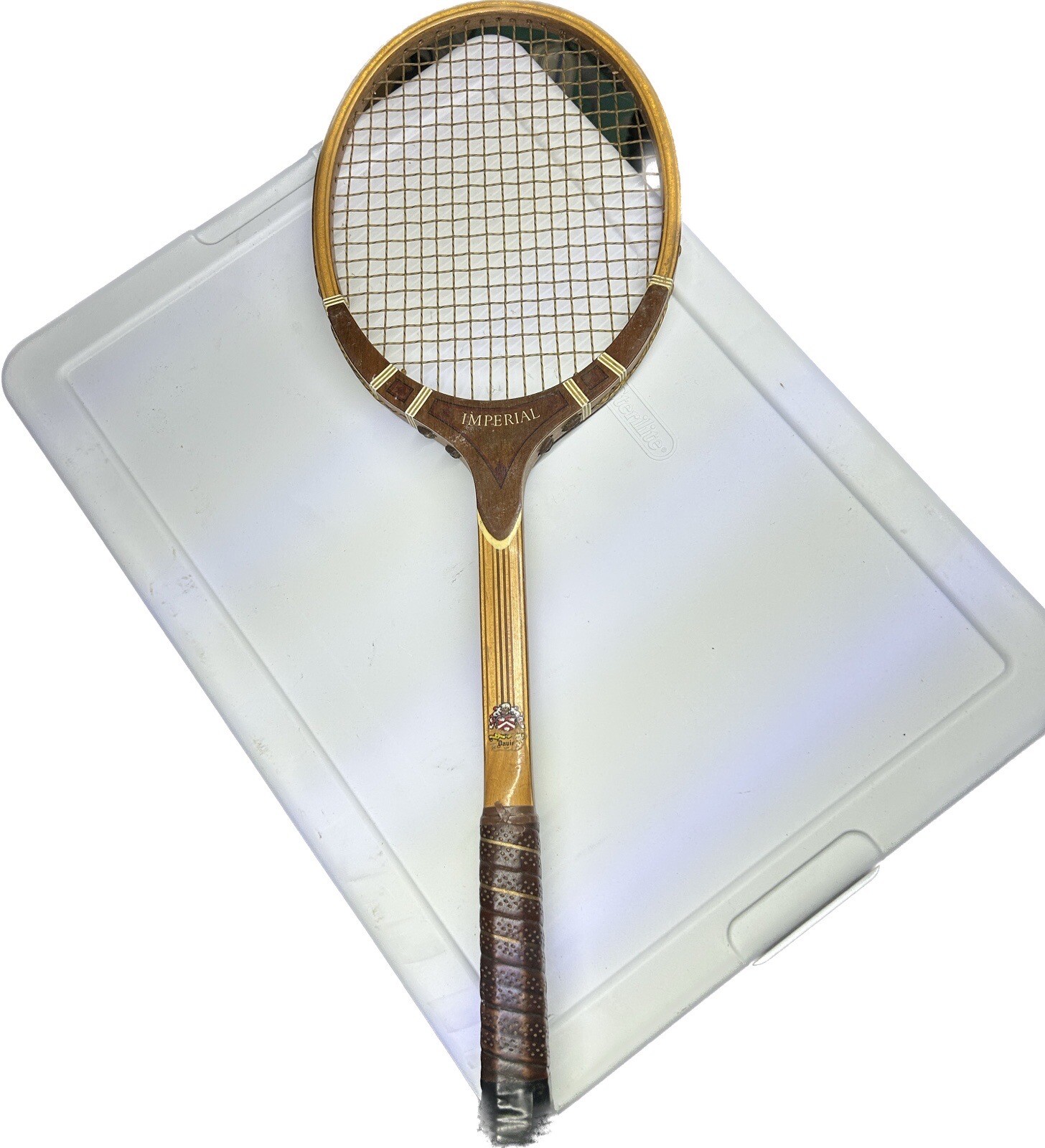 Raquette Vintage Davis Classic Cross Grain - Tennis, Stratifiée, Made In USA