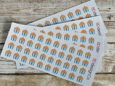 40 Cupcake Planner Stickers for Various Types of Planners