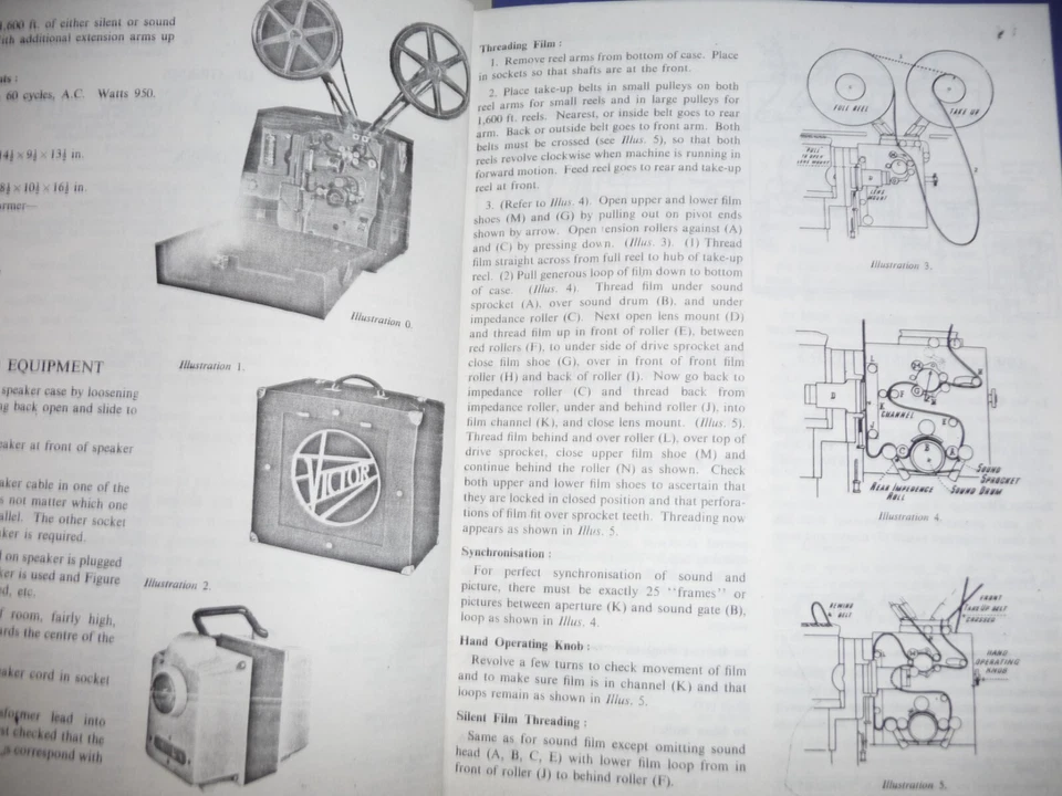 MANUAL DE SERVICIO para proyector de cine VICTOR ANIMATOPHONE 16mm sonido FOTOCOPIA Foto 3 de 3