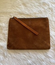 Parker Thatch Lee Crossbody Bag Suede Caramel Brown