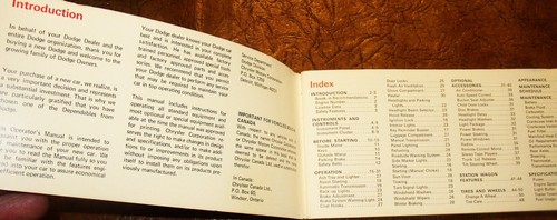 1971 71 Dodge Charger Coronet Owners Operators manual Original - Bild 4 von 4