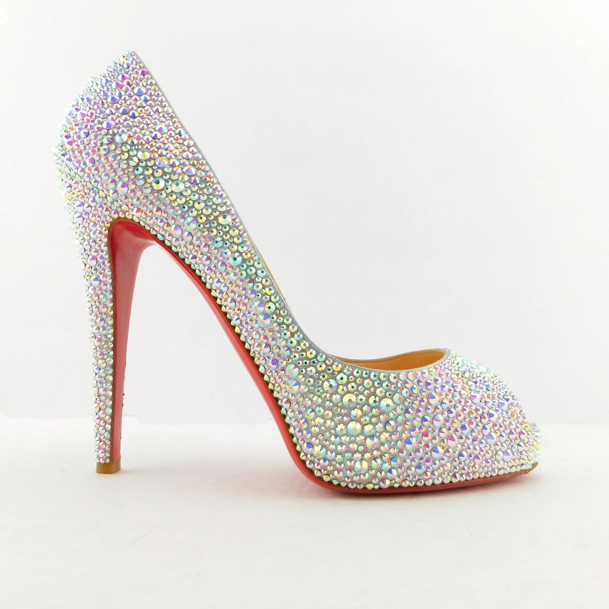 Christian Louboutin  Swarovski crystal shoes, Crystal shoes, Sparkly shoes