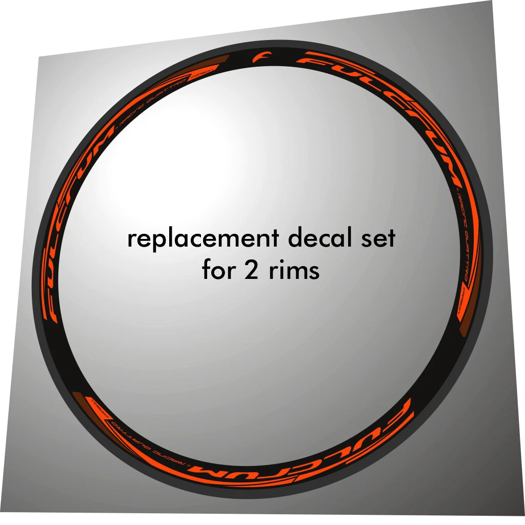 FULCRUM RACING QUATTRO CARBON ORANGE COLOR REPLACEMENT RIM DECAL