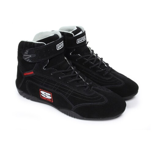 Simpson Adrenaline Racing/Driving Shoes - Black - SFI-3.3/5 - Picture 1 of 3