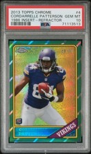 2013 Topps Chrome Cordarrelle PattersonRC 1986 Insert-Refractor /99 #4💥POP 1💥