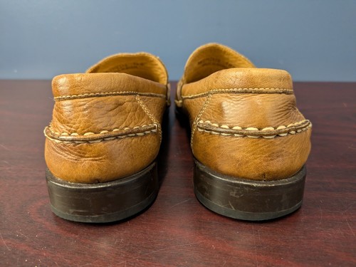 Belvedere Men's Size 10 D Michelle Pebbled Leather Brown Penny Loafers Brazil - Picture 14 of 20