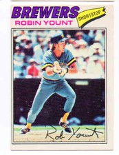 sharp corners, edges.........1977 OPC Robin Yount #204 crease free