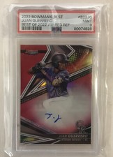 Juan Guerrero 2022 Bowman’s Best #B22JG PSA 9 Auto Red /10 Card - TCCCX
