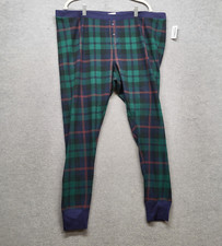 Old Navy Men Sleepwear 2XL Green Red Lounge Pants Plaid Pajama NWT