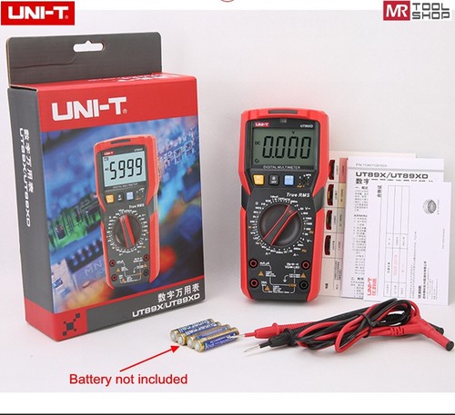 UNIT UT89XD Digital Multimeter Echteffektivwert AC/DC Testmessgerät NCV LED-Test - Bild 13 von 13