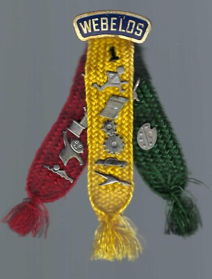 Boy Scouts - Webelos ribbons and skill pins 80's | eBay