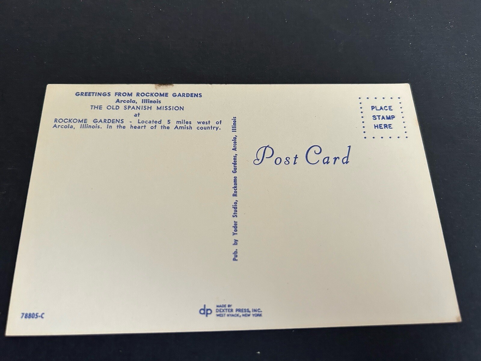 Greetings from Rockome Gardens Arcola Illinois The Old Spanish Mission