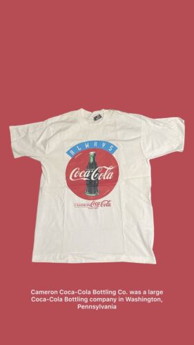 Vintage Always Coca Cola 90s T-Shirt Large White C