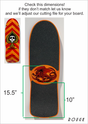 Die-Cut Style Skateboard Grip Tape for Powell Peralta Steve