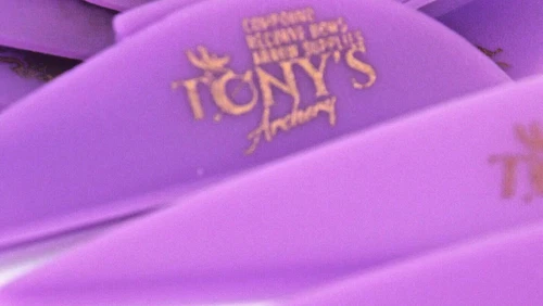 2.5" Vanes Tonys All New Super Wave Archery Vanes Purple 50PK TNYSWV3343G
