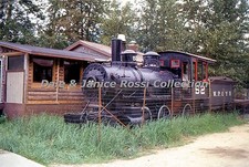 S017 35mm Slide Skagway AK Train & Cabin 1990, Color Transparency Made in USA