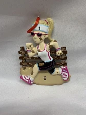 Girl Terrain Obstacle Race Mud Run Runner Personalized Christmas Tree Ornament