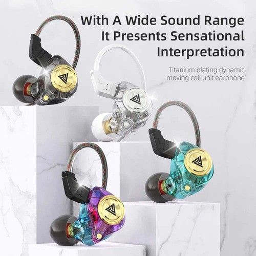 AK3 Wired In-Ear Monitor Earphone with Microphone HiFi Music Monitor Bass Headph - Picture 2 of 10