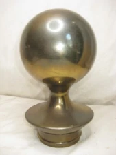 vintage brass ball post orb sphere ball globe finial accent part B