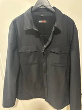 32 DEGREES Men's Sherpa Lined Weather Resistant Jacket Black XL