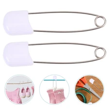 50Pcs Baby Safety Pins For Diapers Plastic Large Clothes Buckle