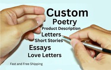 Custom Poetry, Product Description, Letters, Short Stories, Essays, Love Letters
