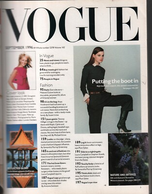 Vogue British Fashion September 1996 Andy Warhol Edie Sedgwick