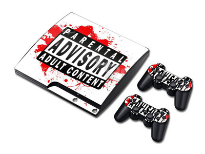 PS3 PlayStation 3 Slim Skin Design Foils Aufkleber Schutzfolie Set - PAAC Motiv