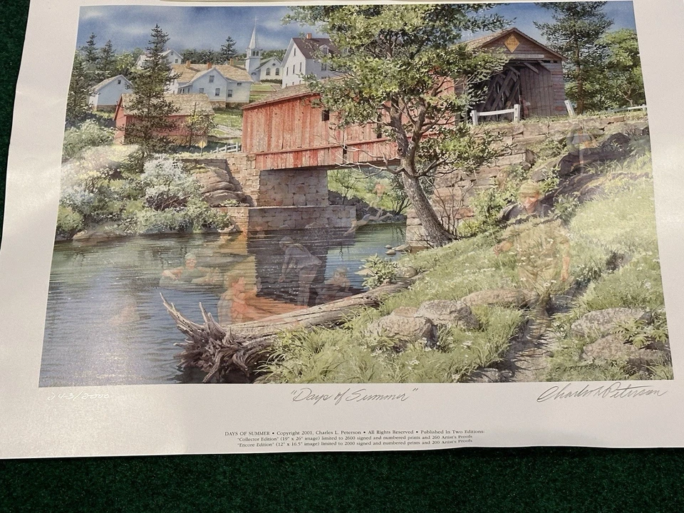 CHARLES PETERSON Lote de 2 ("Hojas ardientes" + "Días de verano") Impresión firmada #'d Foto 4 de 4