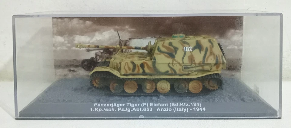 I103920 DE AGOSTINI 1/72 - Panzerjager Tiger Elefant Sd.Kfz. 184 - 1944 - Immagine 2 di 4