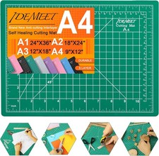 12"L x 9"W  Self-Healing Double-Sided Cutting Mat for Craft Sewing Hobby Fabric
