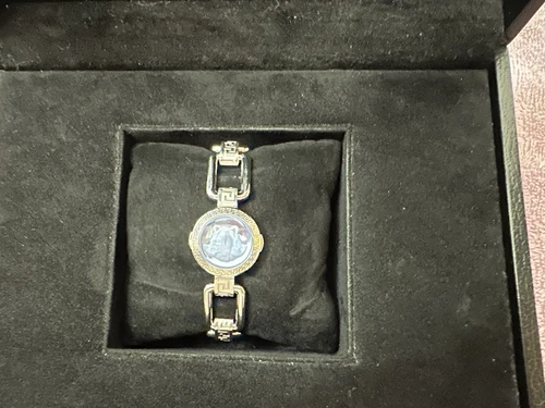 Orologio Versace Medusa Bracciale Stile T T Quadrante Blu DSQ99 Con Scatola