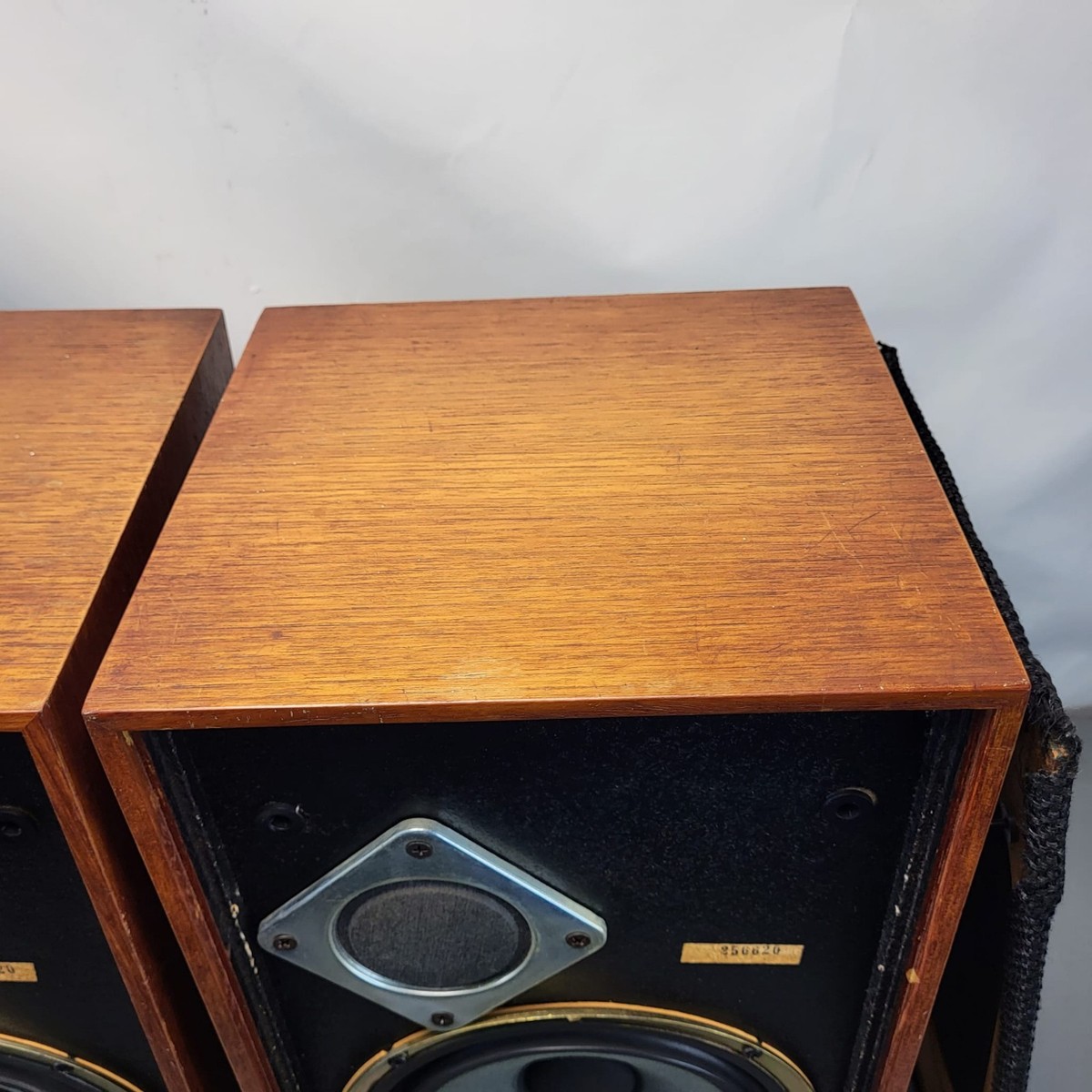 Vintage Wharfedale Linton 2 Bookshelf Speakers 1970s Faulty