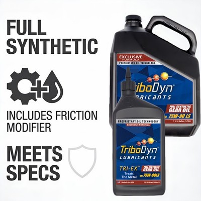 TriboDyn TRI-EX 75W-90 Synthetic Limited Slip Gear Oil with Friction Modifier