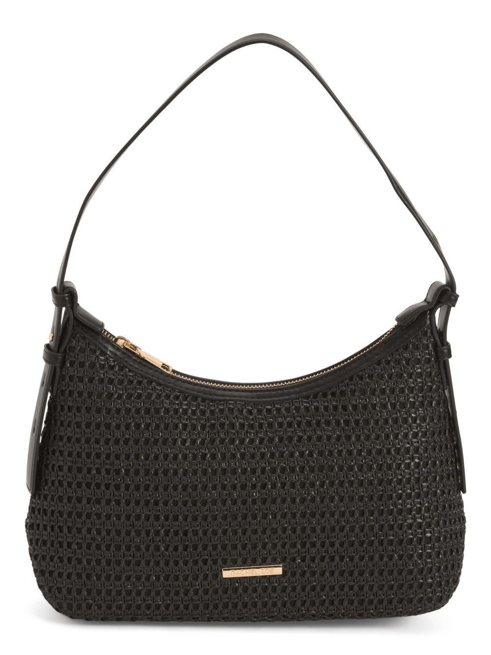 Rachel Zoe Black Woven Shoulder Handbag