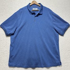 Tommy Bahama IslandZone Polo Mens Blue Marlin Logo Short Sleeve Shirt Size 1XLB