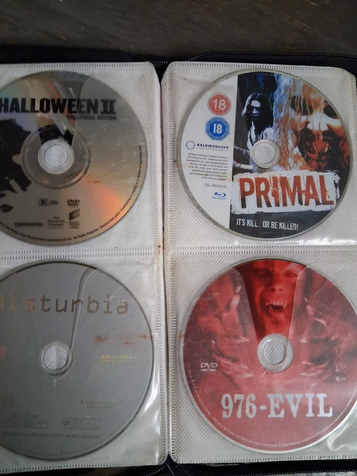 Horror DVD Lot Of 60 Scary Halloween Terror Movies Bundle Binder BLU RAY HD - Image 4 of 4